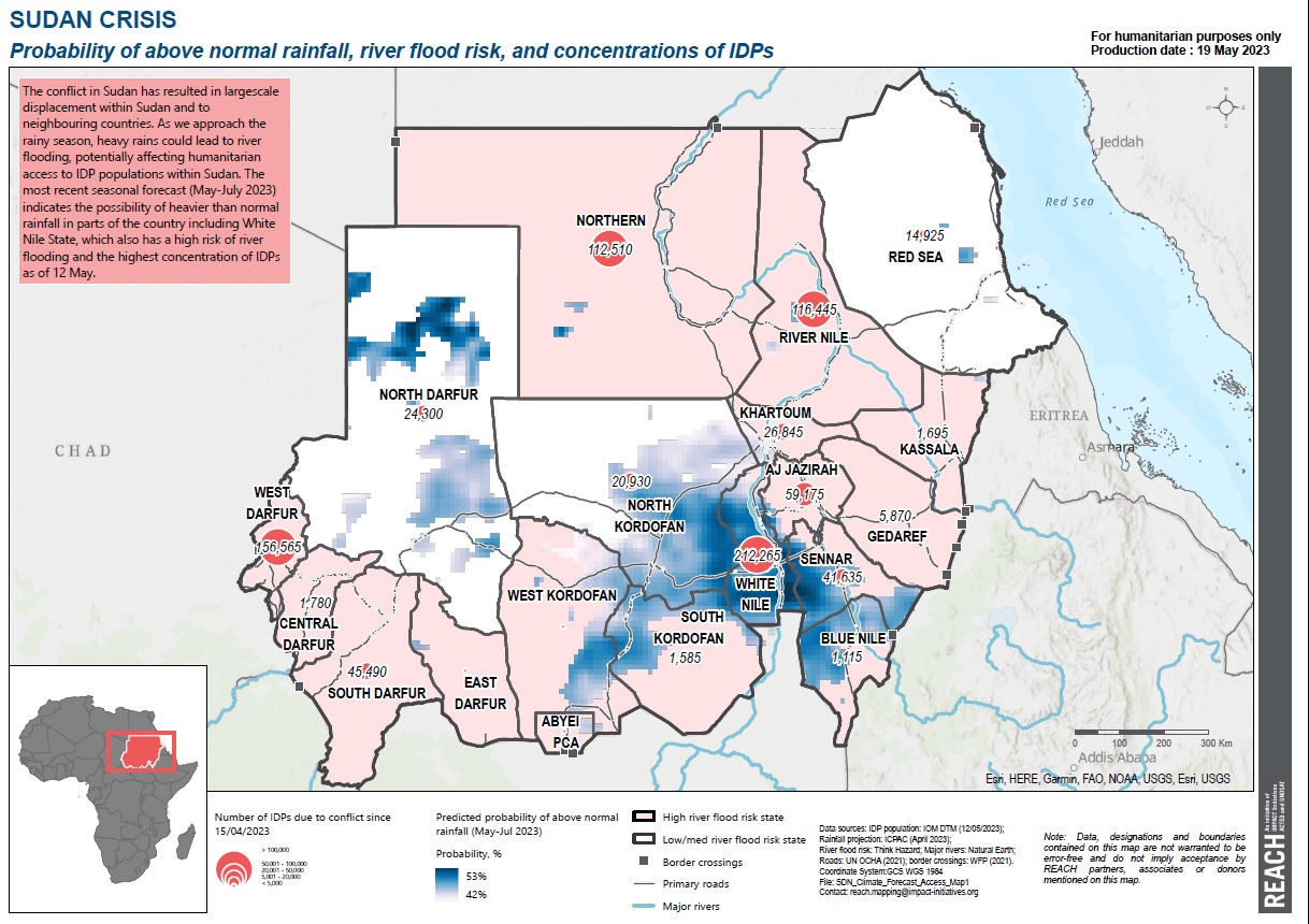 REACH predicts ‘abovenormal rainfall’ in Sudan Dabanga Radio TV Online