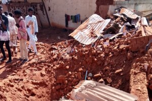 انهيار منازل في الفوله بولاي غر غرب كرفان