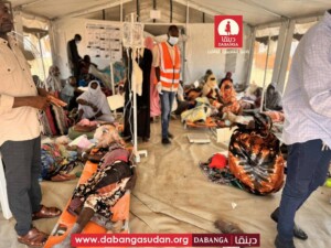 حالات إصابة بالكوليرا تفترش الأرض في طويلة بشمال دارفور-يوليو 2025-راديو دبنقا