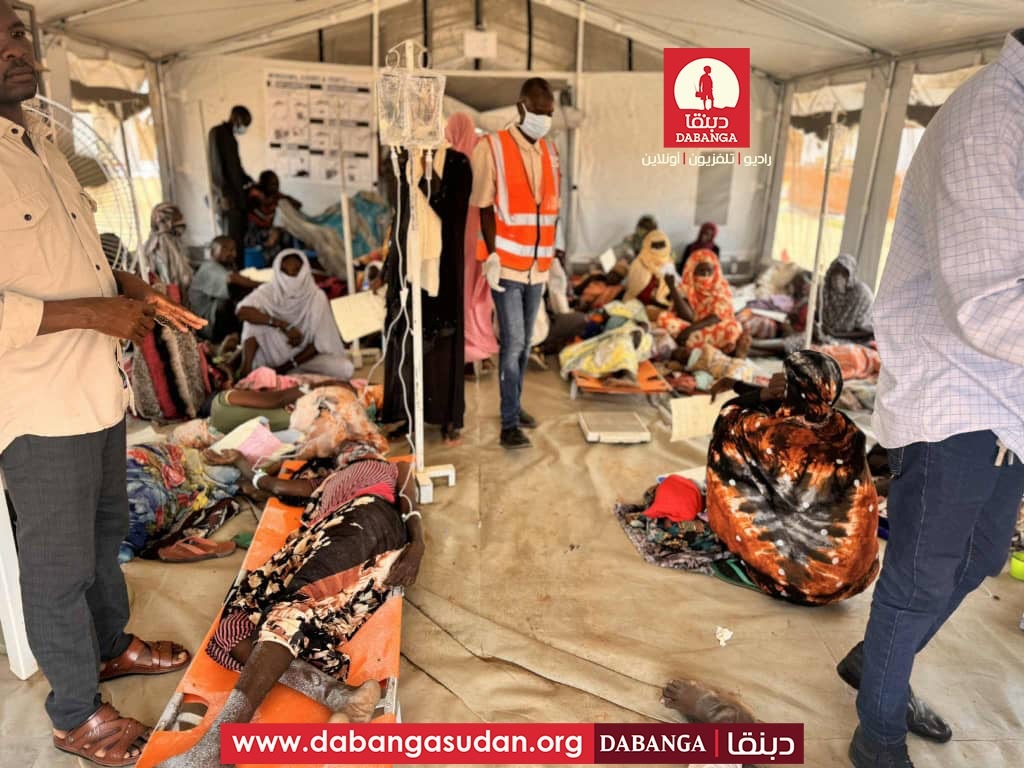 حالات إصابة بالكوليرا تفترش الأرض في طويلة بشمال دارفور-يوليو 2025-راديو دبنقا