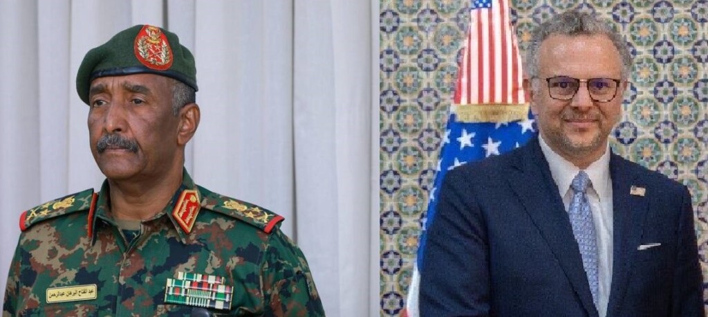رئيس مجلس السيادة السوداني عبدالفتاح البرهان-ومسعد بولس مستشار الرئيس الأمريكي