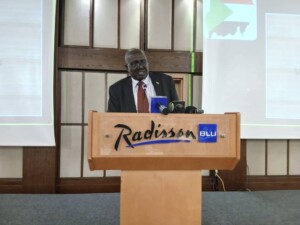 سفير السودان في ليبيا خلال مخاطبته تنويرا للبعثات الدبلوماسية في طرابلس - 20 اكتوبر 2025-راديو دبنقا