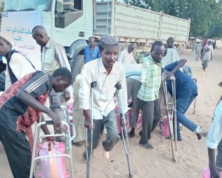 ذوو الإعاقة في السودان -من صفحة لقمان احمد مؤسس ومدير منظمة الملم دارفور