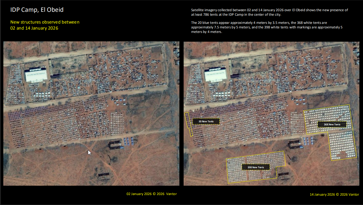 Yale Humanitarian Research Lab: ‘Possible siege preparations around North Kordofan capital, El Obeid’