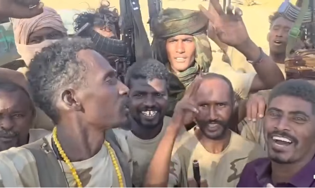 قوات الدعم السريع في منطقة ملكن بالنيل الأزرق-25 يناير 2026-وسائل التواصل