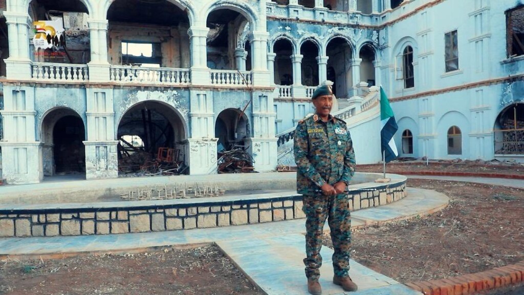 عبدالفتاح البرهان رئيس مجلس السيادة في القصر الجمهوري-1 يناير 2026 إعلام مجلس السيادة