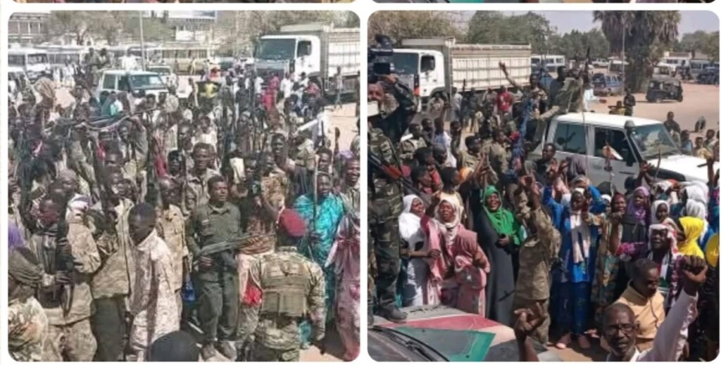 استقبال حاشد لجنود القوات المسلحة بعد تمكنهم من فك الحصار عن الدلنج - 6 يناير 2026-راديو دبنقا