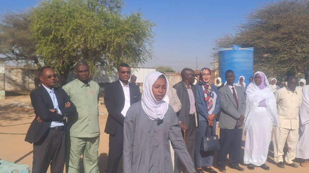 تلميذة في جنوب دارفور تطالب بعقد امتحانات  الشهادة الثانوية - فبراير 2026- صفحة الإدارة المدنية بجنوب دارفور على فيسبوك