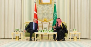 الرئيس التركي وولي العهد السعودي في الرياض- فبراير 2026-وزارة الخارجية السعودية