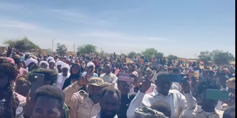 لقاء جماهيري في بابنوسة بغرب كردفان-يناير 2026- وسائل التواصل