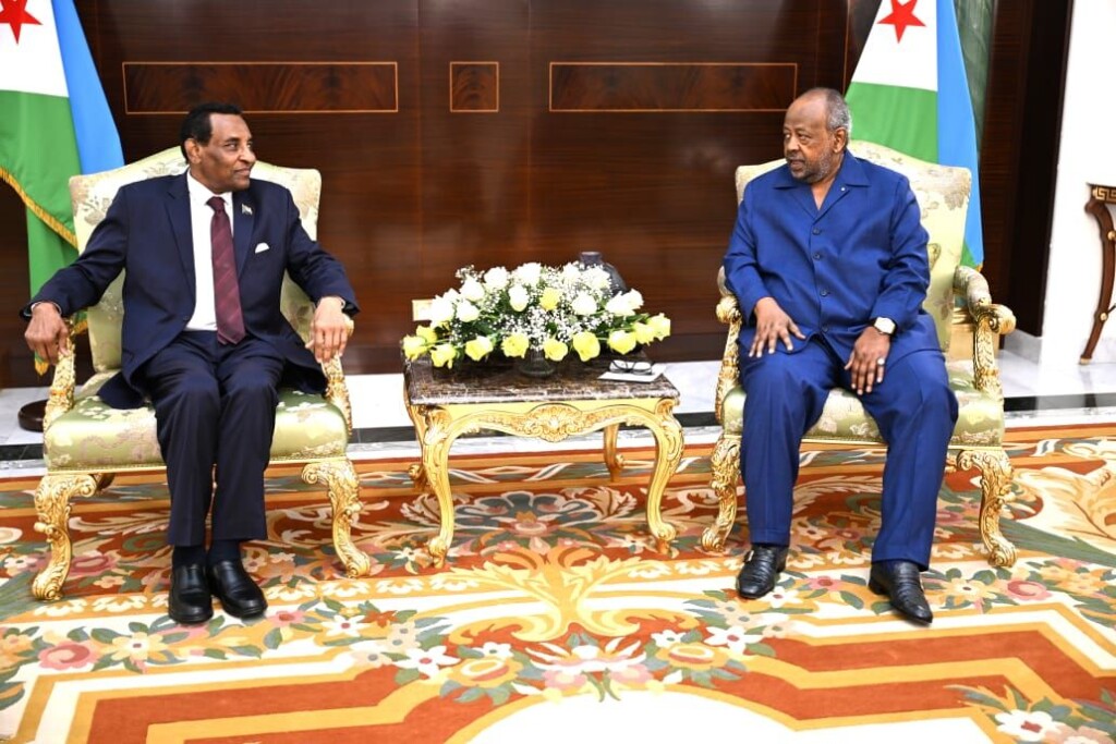 رئيس الوزراء السوداني كامل ادريس يلتقي الرئيس الجيبوتي - يناير 2026- وكالة السودان للأنباء