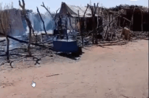 هجوم بمسيرات على سوق ابوزبد بغرب كردفان - 7 مارس 2026- زسائل التواصل