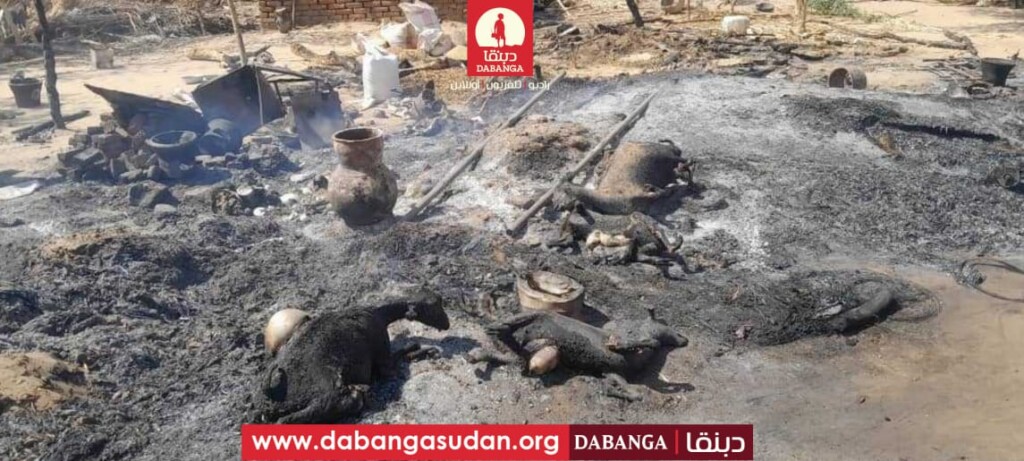 حريق في معسكر كلمه بولاية جنوب دارفور-1 مارس 2026- راديو دبنقا