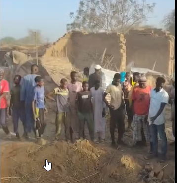 آثار الهجوم بمسيرة على 4معسكر الحميدية في زالنجي-27 أبريل 2026:راديو دبنقا