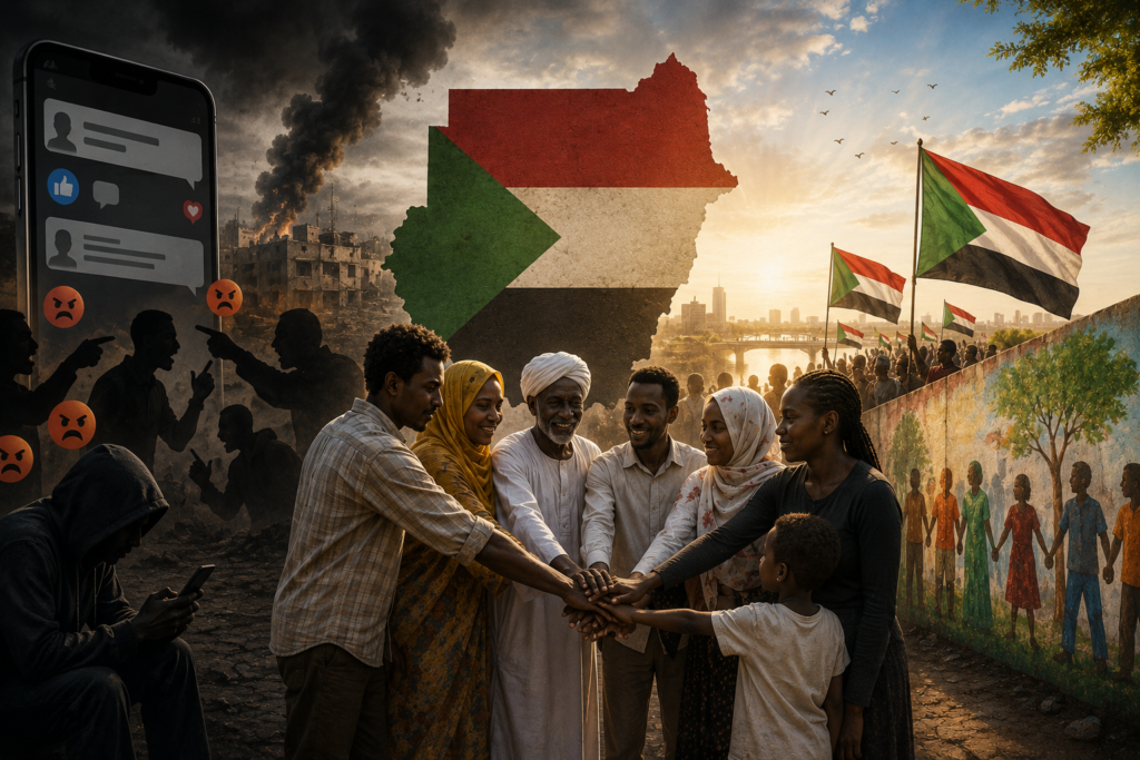 صورة تعبيرية جرى توليدها بالذكاء الاصطناعي تعكس مخاطر خطاب الكراهية