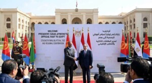 الرئيس المصري عبدالفتاح السيسي يستقبل نظيره الإريتري في القاهرة - 8 يونيو 2026- وسائل إعلام مصرية