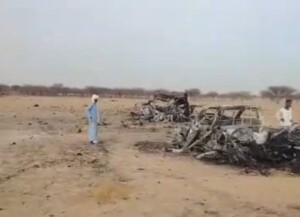هجوم بطائرة مسيرة على قرية بالقرب من سودري بشمال كردفان - 7 يونيو 2026-وسائل التواصل