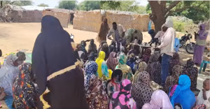 نازحون في قريضة بولاية جنوب دارفور - ارشيفية - وسائل التواصل