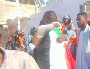 استقبال المتطوع برير التوم بعد الافراج عنه في بورتسودان - سبتمبر 2026- وسائل التواصل