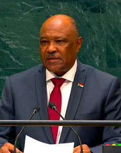 وزير الخارجية السوداني خلال مخاطبته اجتماع الجمعية العامة للأمم المتحدة - سبتمبر 2026