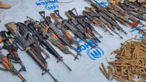 أسلحة جرى ضبطها في نيالا بجنوب دارفور- ارشيف- الإدارة المدنية في جنوب دارفور